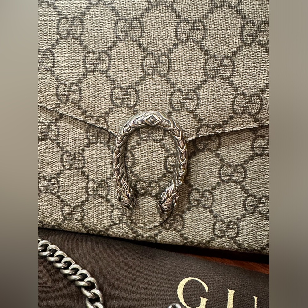 Gucci Supreme canvas wallet on chain - Picture 3 of 9